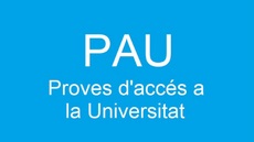 Lletres PAU Proves d'accés a la Universitat